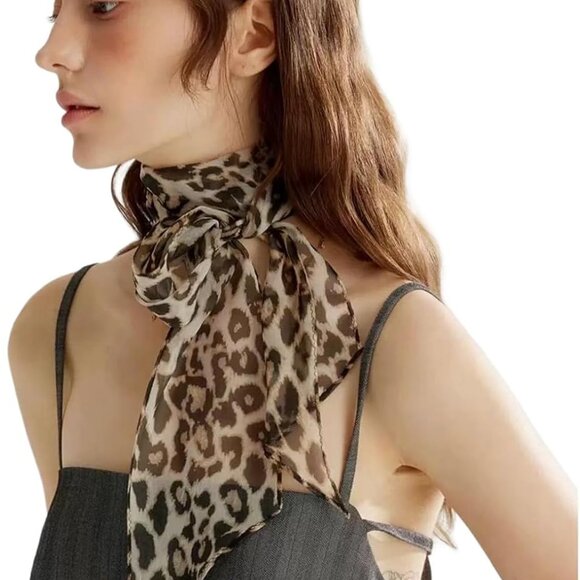 Mulberry Silk Long Scarf for Women Beach Head Wraps Necktie Accessory - Picture 1 of 7